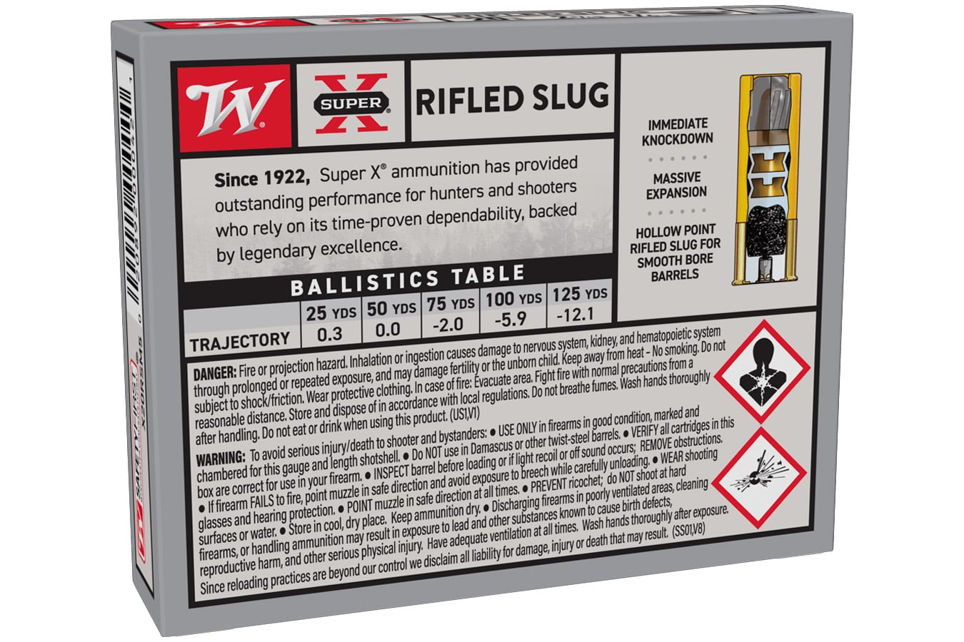 WINCHESTER AMMO 20 Gauge 2-3/4 Super-X Shotgun Slugs 5/Box